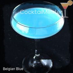 Belgian Blue cocktail